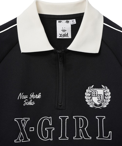 HALF ZIP JERSEY DRESS（ワンピース）｜X-girl（エックスガール）の