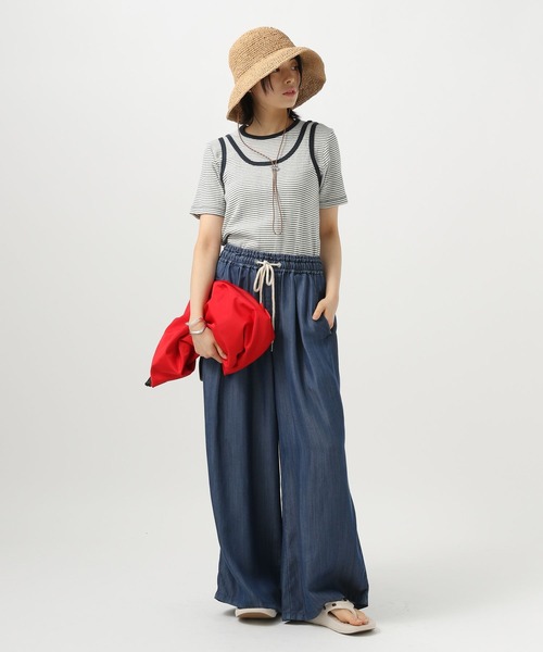 MILLER（ミラー）の「【MILLER(ミラー)】別注2PレイヤードT（Tシャツ/カットソー・レディース・オフホワイト/ブラウン・FREE）」の17枚目の写真