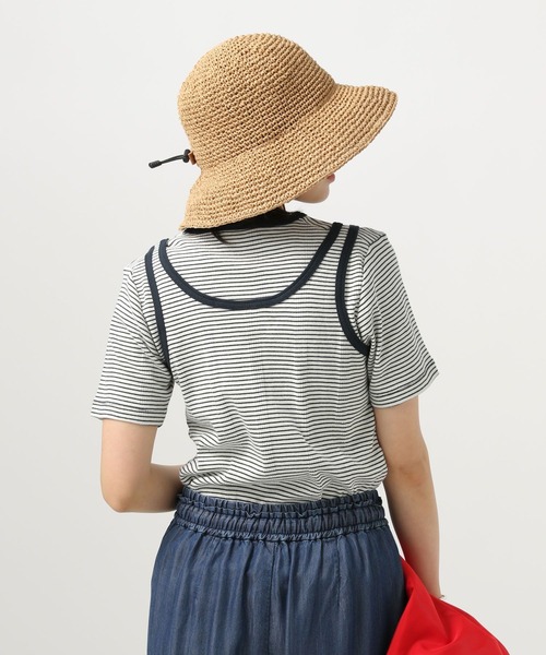 MILLER（ミラー）の「【MILLER(ミラー)】別注2PレイヤードT（Tシャツ/カットソー・レディース・オフホワイト/ブラウン・FREE）」の15枚目の写真