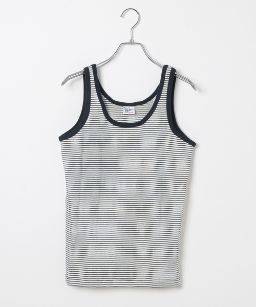 MILLER（ミラー）の「【MILLER(ミラー)】別注2PレイヤードT（Tシャツ/カットソー・レディース・オフホワイト/ブラウン・FREE）」の5枚目の写真