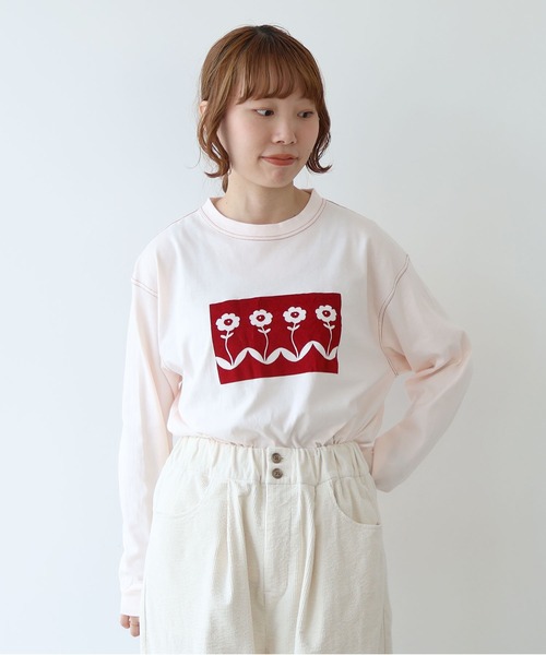 bulle de savon（ビュルデサボン）の「切り絵フロッキープリントT