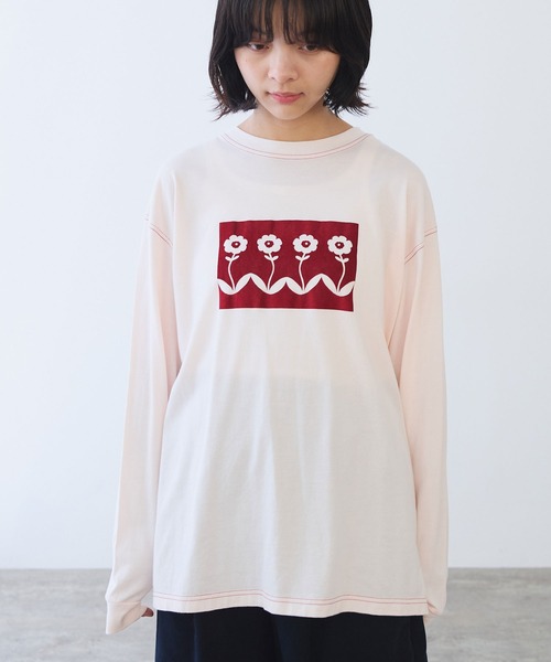 bulle de savon（ビュルデサボン）の「切り絵フロッキープリントT