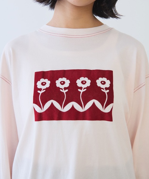 bulle de savon（ビュルデサボン）の「切り絵フロッキープリントT