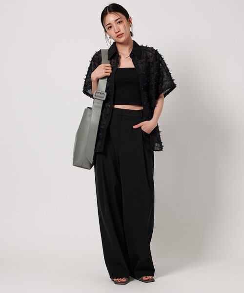 BEAUTY&YOUTH UNITED ARROWS（ビューティーアンドユースユナイテッドアローズ）の「ソフト ワイドベルト ビッグ ショルダーバッグ 2（ショルダーバッグ・レディース・ブラック/グレー/ブラウン・FREE）」の11枚目の写真