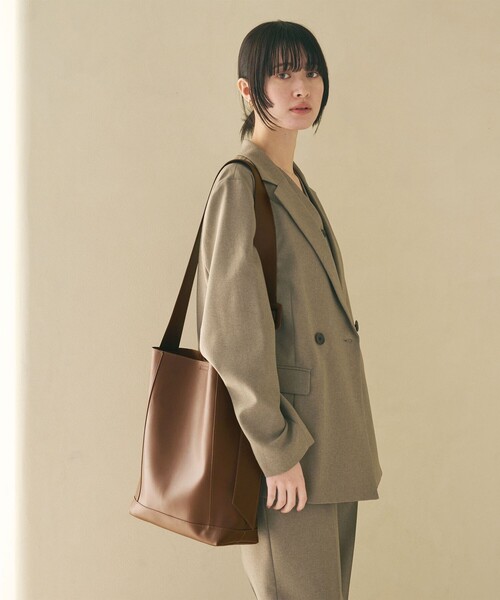 BEAUTY&YOUTH UNITED ARROWS（ビューティーアンドユースユナイテッドアローズ）の「ソフト ワイドベルト ビッグ ショルダーバッグ 2（ショルダーバッグ・レディース・ブラック/グレー/ブラウン・FREE）」の19枚目の写真