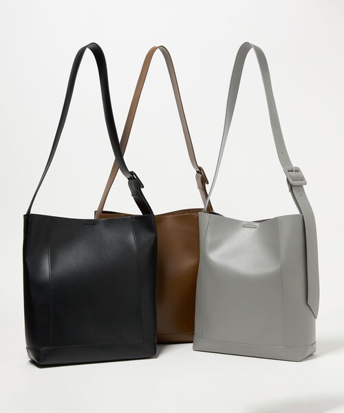 BEAUTY&YOUTH UNITED ARROWS（ビューティーアンドユースユナイテッドアローズ）の「ソフト ワイドベルト ビッグ ショルダーバッグ 2（ショルダーバッグ・レディース・ブラック/グレー/ブラウン・FREE）」の5枚目の写真