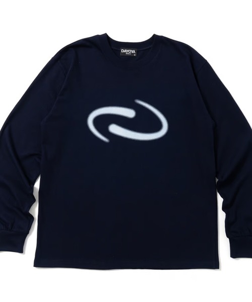 DAYDAY(デイデイ)の「スピンロゴ L/S Tシャツ(Tシャツ/カットソー・レディース・ネイビー/グレイッシュベージュ/ブラック・M/L/XL)」の3枚目の写真
