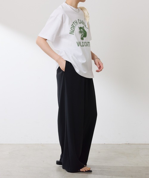 COLLAGE GALLARDAGALANTE(コラージュガリャルダガランテ)の「ジャージイージーパンツ/セットアップ可(その他パンツ・レディース・オフホワイト/ブラック・FREE)」の15枚目の写真