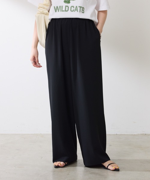 COLLAGE GALLARDAGALANTE(コラージュガリャルダガランテ)の「ジャージイージーパンツ/セットアップ可(その他パンツ・レディース・オフホワイト/ブラック・FREE)」の9枚目の写真