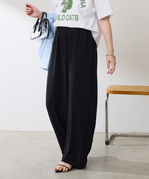 COLLAGE GALLARDAGALANTE(コラージュガリャルダガランテ)の「ジャージイージーパンツ/セットアップ可(その他パンツ・レディース・オフホワイト/ブラック・FREE)」の13枚目の写真