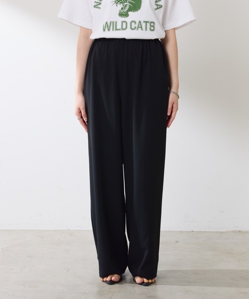 COLLAGE GALLARDAGALANTE(コラージュガリャルダガランテ)の「ジャージイージーパンツ/セットアップ可(その他パンツ・レディース・オフホワイト/ブラック・FREE)」の18枚目の写真