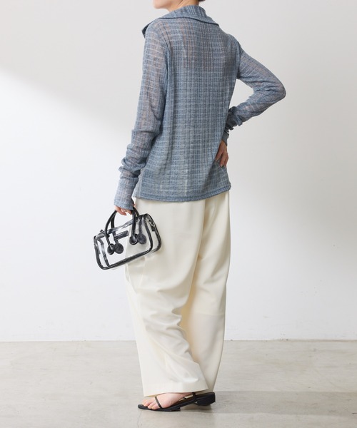 COLLAGE GALLARDAGALANTE(コラージュガリャルダガランテ)の「ジャージイージーパンツ/セットアップ可(その他パンツ・レディース・オフホワイト/ブラック・FREE)」の3枚目の写真