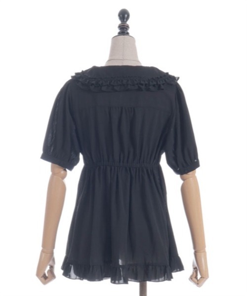 セール】トッピングリボンロングBL（シャツ/ブラウス）｜axes