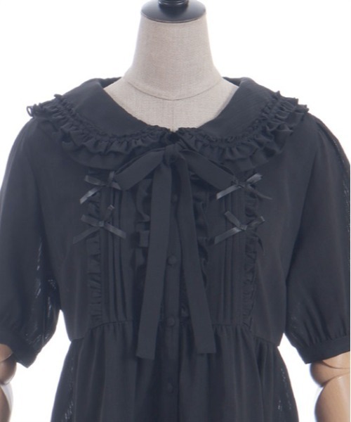 axes femme POETIQUE(アクシーズファムポエティック)の「トッピングリボンロングBL(シャツ/ブラウス・レディース・ブルー/ブラック/ピンク・MEDIUM)」の18枚目の写真