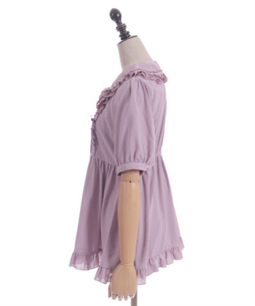 axes femme POETIQUE(アクシーズファムポエティック)の「トッピングリボンロングBL(シャツ/ブラウス・レディース・ブルー/ブラック/ピンク・MEDIUM)」の13枚目の写真