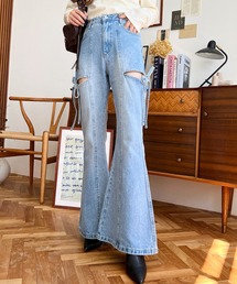 レディースのデニムパンツ（リボン）ファッション通販 - ZOZOTOWN