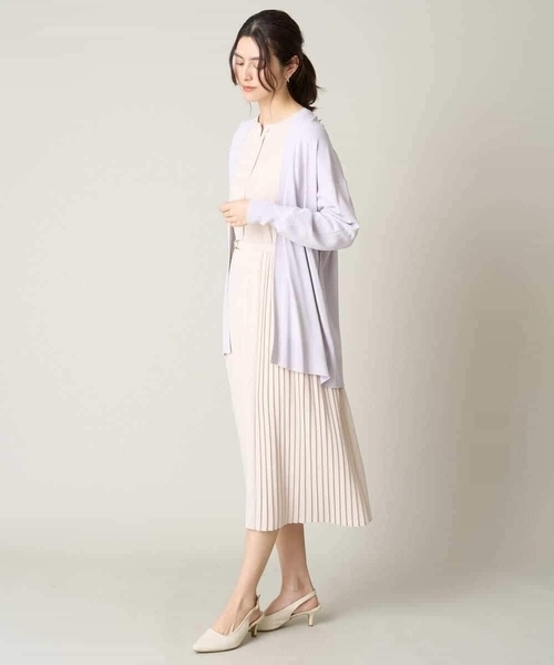 a.v.v（アーヴェヴェ）の「【UVカット】さらさらタッチミドル丈トッパーカーディガン（カーディガン/ボレロ・レディース・ブラック/ホワイト/ライトグレー・40/42/38/34/36）」の16枚目の写真