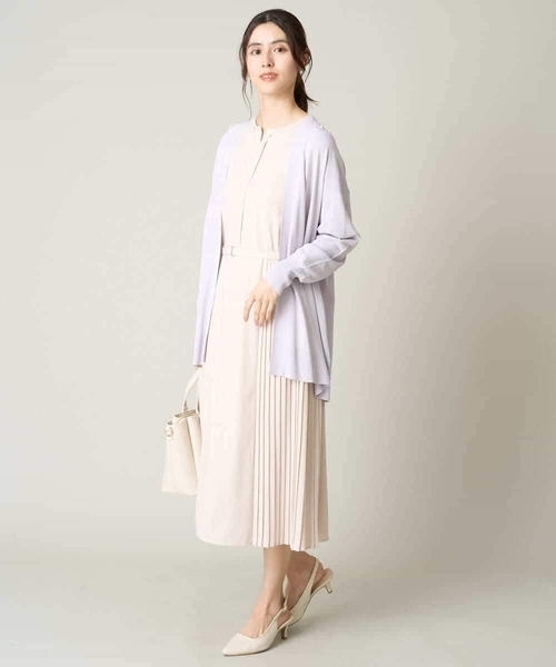 a.v.v（アーヴェヴェ）の「【UVカット】さらさらタッチミドル丈トッパーカーディガン（カーディガン/ボレロ・レディース・ブラック/ホワイト/ライトグレー・40/42/38/34/36）」の17枚目の写真