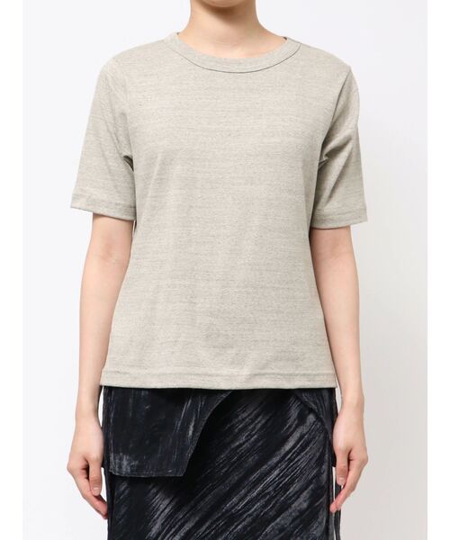 Htage(テージ)の「【Htage】バックオープンTee(Tシャツ/カットソー・レディース・アイボリー/ライトグレー・FREE)」の8枚目の写真