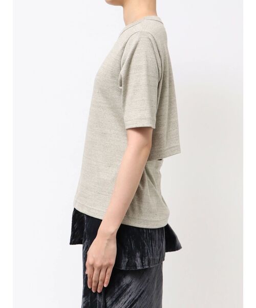 Htage(テージ)の「【Htage】バックオープンTee(Tシャツ/カットソー・レディース・アイボリー/ライトグレー・FREE)」の9枚目の写真