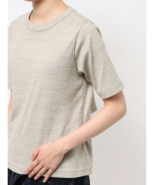 Htage(テージ)の「【Htage】バックオープンTee(Tシャツ/カットソー・レディース・アイボリー/ライトグレー・FREE)」の12枚目の写真