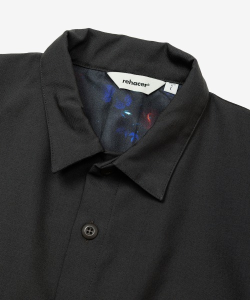 rehacer（レアセル）の「rehacer : Mellow Over Shirt / メローオーバーシャツ（シャツ/ブラウス・メンズ・ネイビー/ブラウン/ブラック・X-LARGE/SMALL/MEDIUM/LARGE）」の8枚目の写真