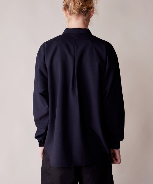 rehacer（レアセル）の「rehacer : Mellow Over Shirt / メローオーバーシャツ（シャツ/ブラウス・メンズ・ネイビー/ブラウン/ブラック・X-LARGE/SMALL/MEDIUM/LARGE）」の14枚目の写真