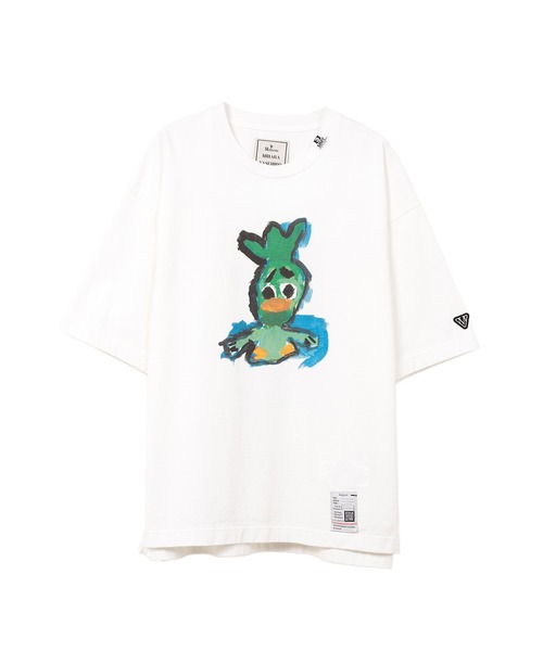 【MIHARAYASUHIRO】Leon Embroidery リンガーTシャツ 全２色 Maison MIHARA YASUHIRO - レオン刺繍ティーシャツ - leon