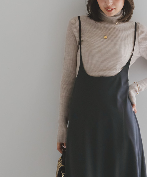 NOBLE / ノーブル キャミストラップフレアスカート キャミストラップフレアスカート（ワンピース）｜NOBLE