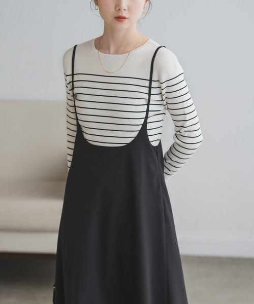 セール】キャミストラップフレアスカート（スカート）｜NOBLE