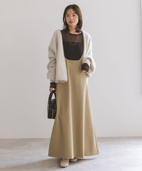 セール】キャミストラップフレアスカート（スカート）｜NOBLE