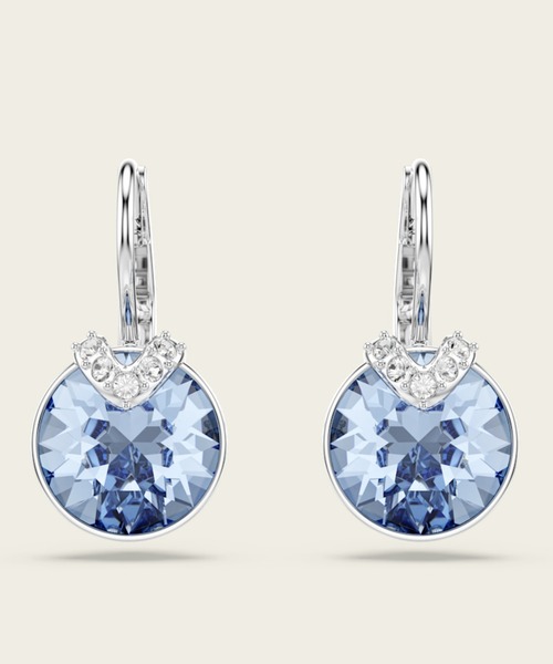 公式】【スワロフスキー】Bella V ドロップピアス, ラウンドカット