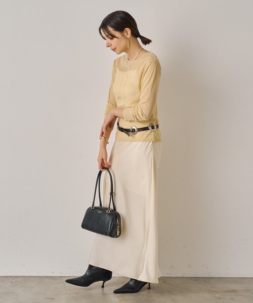 LOUNGEDRESS（ラウンジドレス）の「シアーコンパクトロンT（Tシャツ/カットソー・レディース・ライトベージュ/ブラック/オフホワイト・FREE）」の11枚目の写真