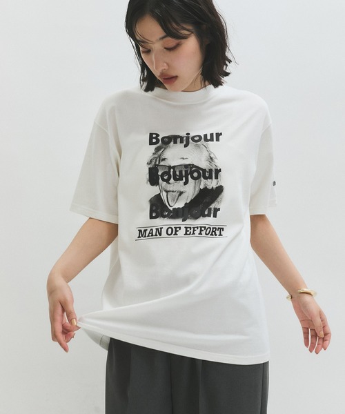 未使用タグ付　Adam et Rope'(アダムエロペ) ブラックTシャツ ADAM ET ROPE' tシャツ 「WEB限定」RECORDSガーメントダイT