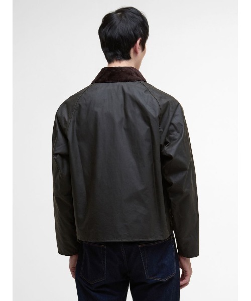 Barbour バブアー SPEY ショートジャケット ブラック 襟コーデュロイ Barbour - Barbour バブアー SPEY ショートジャケット ブラック 襟
