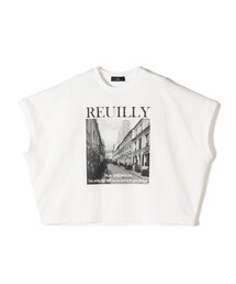 SHIPS Primary Navy Label:PHOTO プリント ジャージー プルオーバー