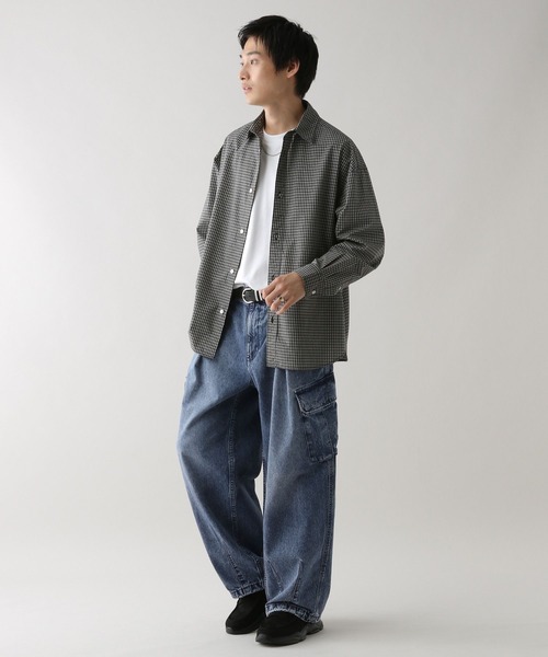 RAGEBLUE（レイジブルー）の「ヴィンテージライク/デニムバギーカーゴパンツ（デニムパンツ・メンズ・ネイビー/ダークグレー/ブルー・MEDIUM/SMALL/LARGE）」の22枚目の写真