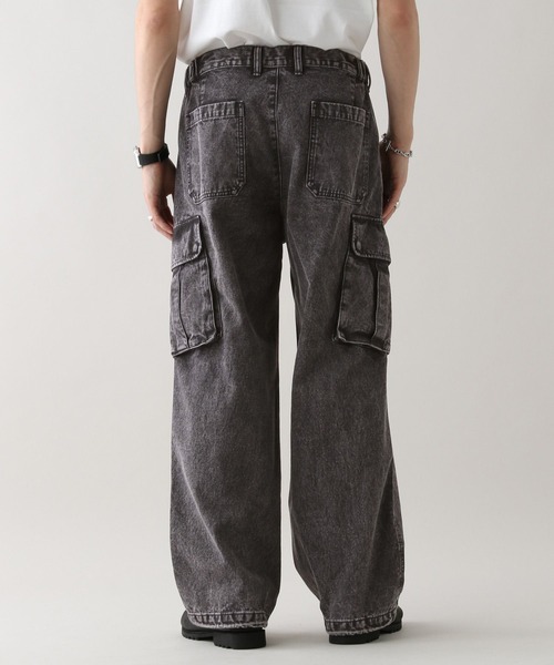 RAGEBLUE（レイジブルー）の「ヴィンテージライク/デニムバギーカーゴパンツ（デニムパンツ・メンズ・ネイビー/ダークグレー/ブルー・MEDIUM/SMALL/LARGE）」の18枚目の写真