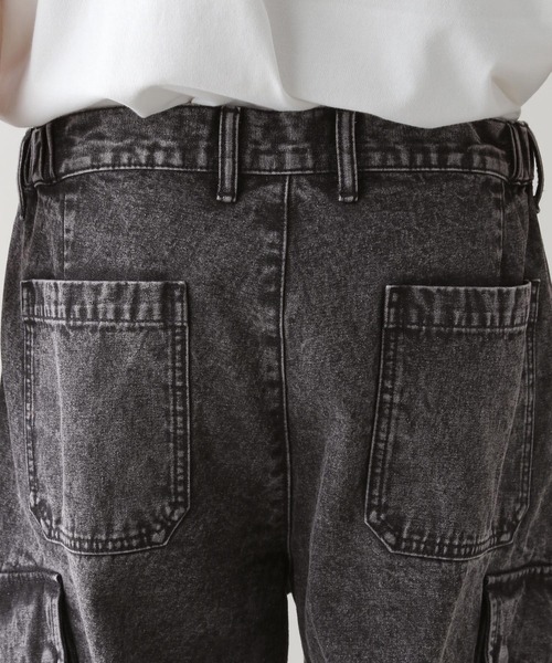 RAGEBLUE（レイジブルー）の「ヴィンテージライク/デニムバギーカーゴパンツ（デニムパンツ・メンズ・ネイビー/ダークグレー/ブルー・MEDIUM/SMALL/LARGE）」の19枚目の写真