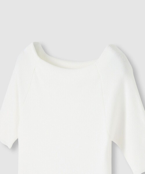 美品 allureville 5分袖 プルオーバーサマーニット アイボリー 美品 allureville 5分袖 プルオーバーサマーニット アイボリー