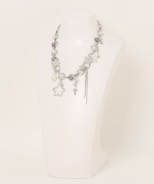 HALEY PESCA（ヘーリーペスカ）の「HALEY PESCA/スター×パール　ボリュームネックレス（ネックレス・レディース・シルバー・FREE）」の6枚目の写真
