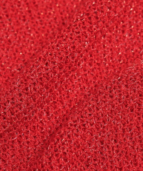 Andemiu（アンデミュウ）の「リネンコンフレンチスリーブニット577905（ニット/セーター・レディース・ブラック/オフホワイト/ベージュ/レッド・FREE）」の18枚目の写真