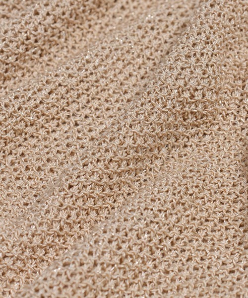 Andemiu（アンデミュウ）の「リネンコンフレンチスリーブニット577905（ニット/セーター・レディース・ブラック/オフホワイト/ベージュ/レッド・FREE）」の19枚目の写真