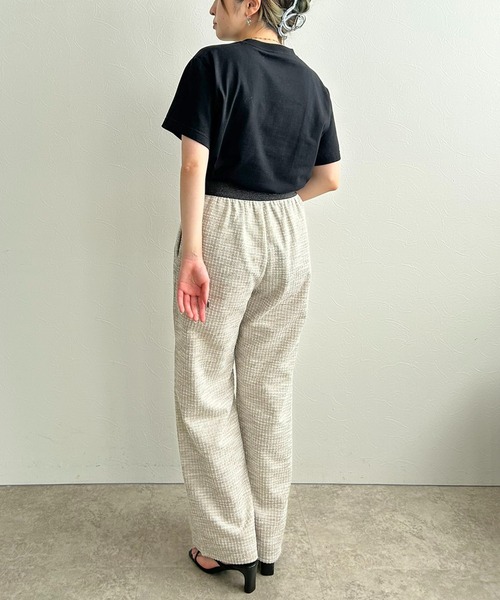 LHELBIE(レルビエ)の「カットツイードパンツ(その他パンツ・レディース・グリーン/ライトベージュ/ブラック・M)」の10枚目の写真