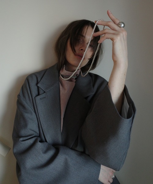 CLANE（クラネ）の「BALL CHAIN LONG NECKLACE（ネックレス・レディース・シルバー・FREE）」の2枚目の写真