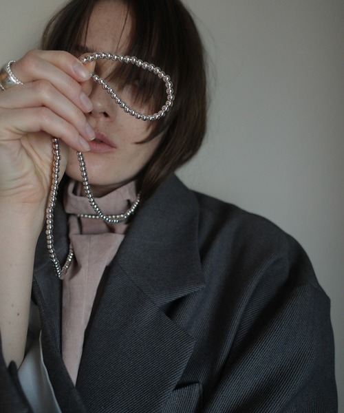 CLANE（クラネ）の「BALL CHAIN LONG NECKLACE（ネックレス・レディース・シルバー・FREE）」の3枚目の写真