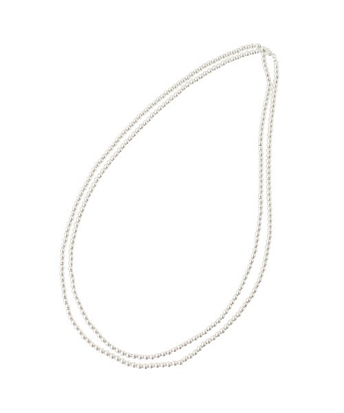CLANE（クラネ）の「BALL CHAIN LONG NECKLACE（ネックレス・レディース・シルバー・FREE）」の4枚目の写真