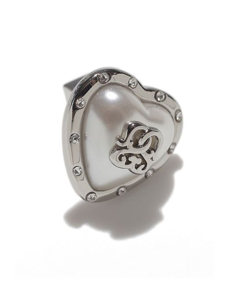 SNIDEL(スナイデル)の「プランプハートピアス(ピアス(両耳用)・レディース・ブラック/シルバー/レッド・F)」の6枚目の写真