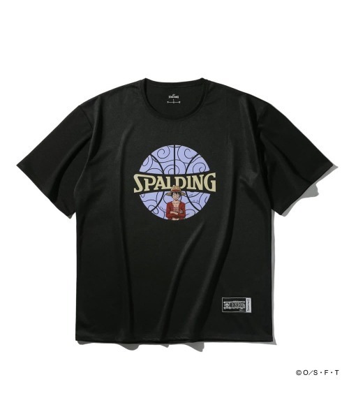 SPALDING(スポルディング)の「【SPALDING/スポルディング】Tシャツ ONE PIECE ゴムゴムの実 ボールプリント/吸水速乾機能・UVカット機能・アニメ半袖Tシャツ(Tシャツ/カットソー・メンズ・ブラック/ホワイト・LARGE/MEDIUM)」の4枚目の写真