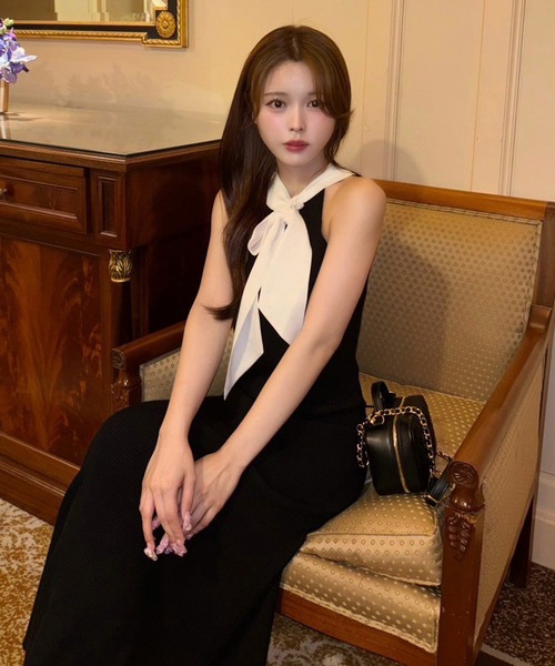 one after another NICE CLAUP（ワンアフターアナザーナイスクラップ）の「【Mode Ribbon Collection】リボン×キルティングミニスクエアバッグ（ショルダーバッグ・レディース・ホワイト/ブラック・FREE）」の13枚目の写真